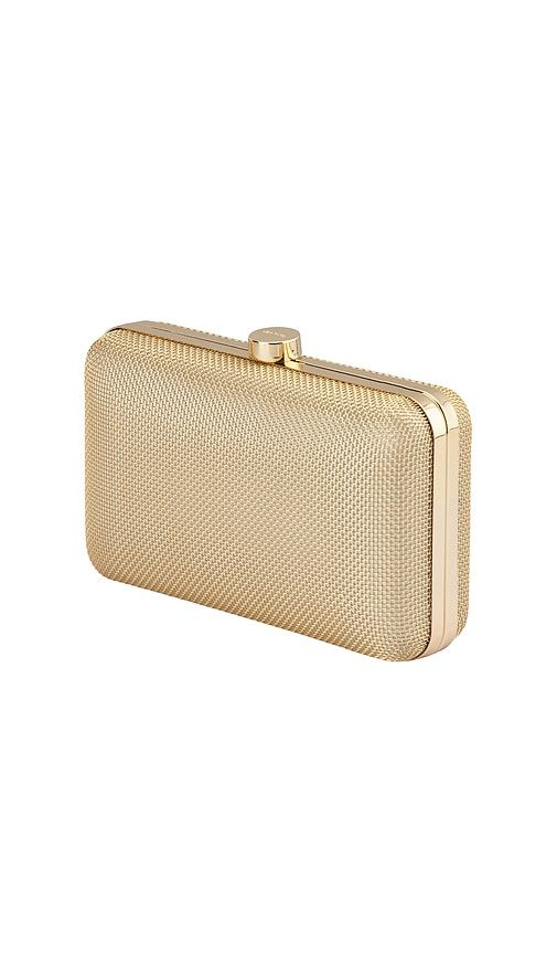 Jen Mesh Clutch in Metallic - olga berg - Modalova