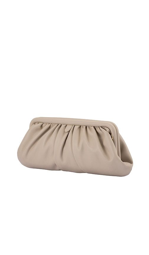 Catherine Gathered Clutch in Cream - olga berg - Modalova