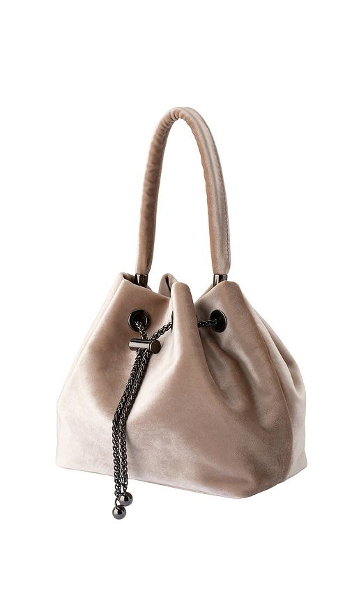 Margie Velvet Pouch in Brown - olga berg - Modalova