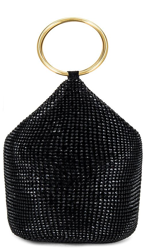 Ellie Crystal Mesh Ring Handle Bag in - olga berg - Modalova