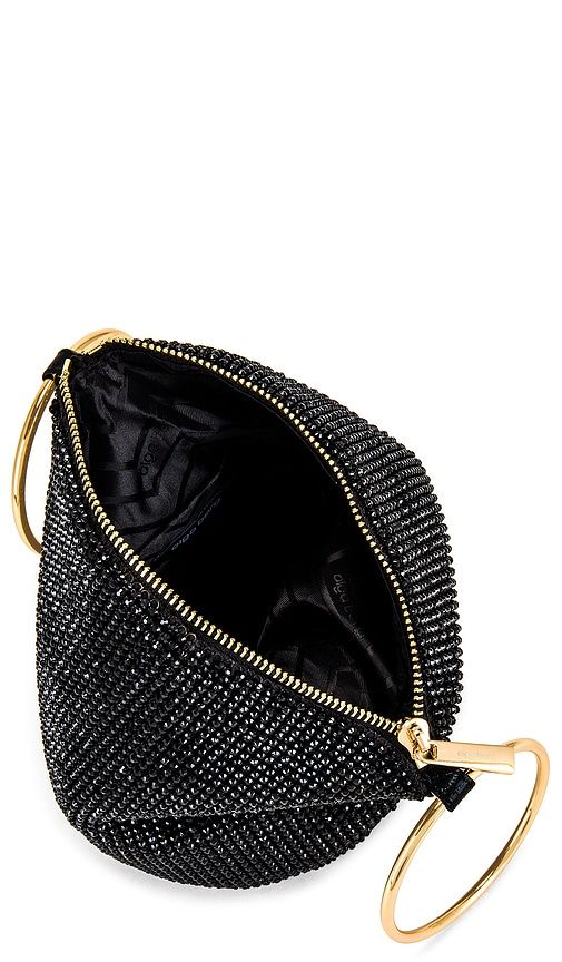 Ellie Crystal Mesh Ring Handle Bag in - olga berg - Modalova