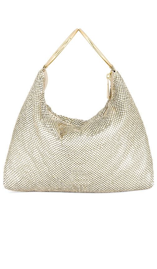 Shar Mesh Convertible Bag in Metallic - olga berg - Modalova