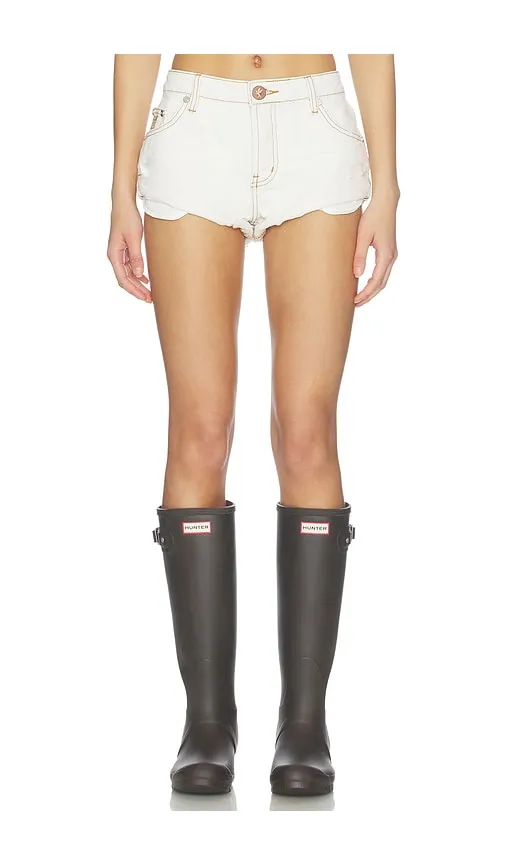 Bandits Low Waist Denim Short in White. - size 25 (also in 26, 28) - One Teaspoon - Modalova