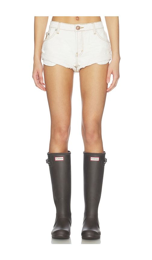 Bandits Low Waist Denim Short in White. - size 27 (also in 28, 31) - One Teaspoon - Modalova