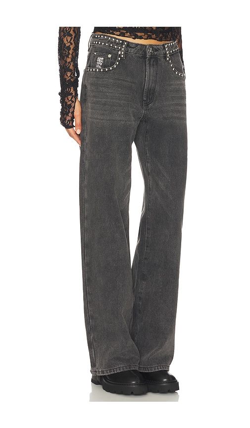 Jackson Mid Waist Wide Leg Jeans in . - size 31 (also in 32) - One Teaspoon - Modalova