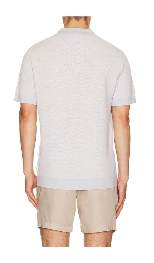 Textured Johnny Polo in Baby Blue. - size M (also in S, XL/1X) - onia - Modalova