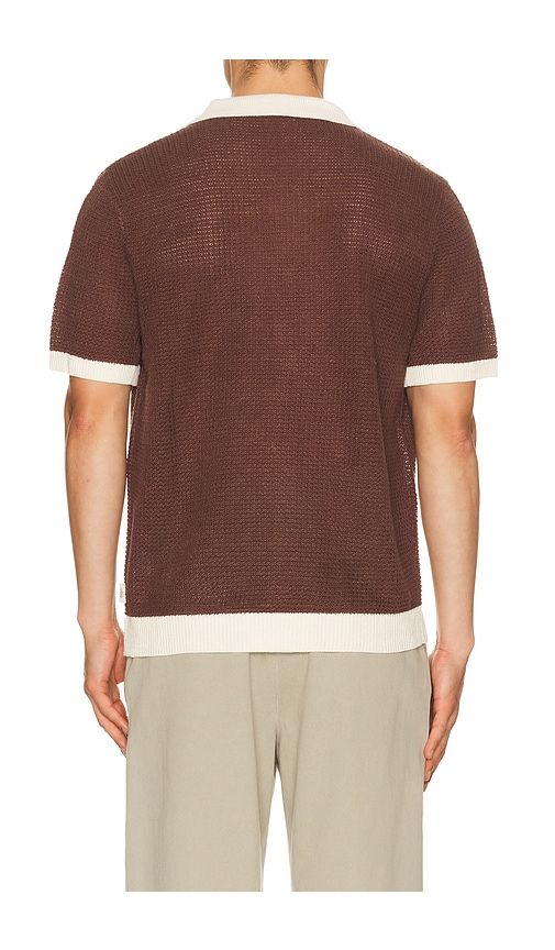 Linen Button Up Shirt in Brown. - size M (also in S, XL/1X) - onia - Modalova