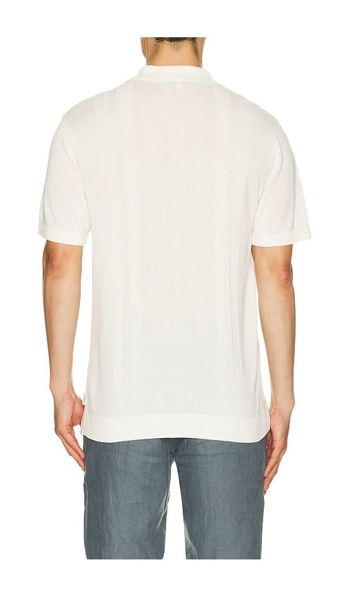 Silk Ribbed Knit Polo Shirt in . - size L (also in M, S) - onia - Modalova