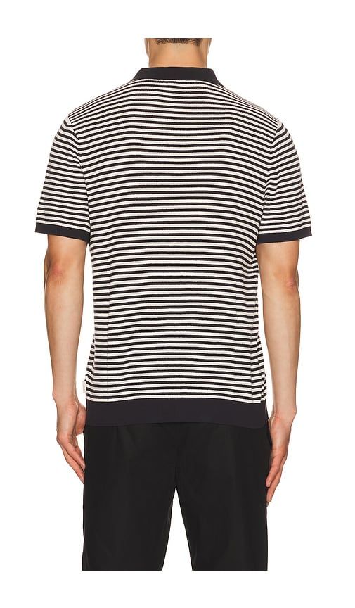 Textured Knit Polo in Navy,White. - size L (also in M, S, XL/1X) - onia - Modalova
