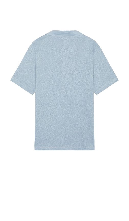 Shaun Linen Polo in Blue. - size L (also in M, XL/1X) - onia - Modalova