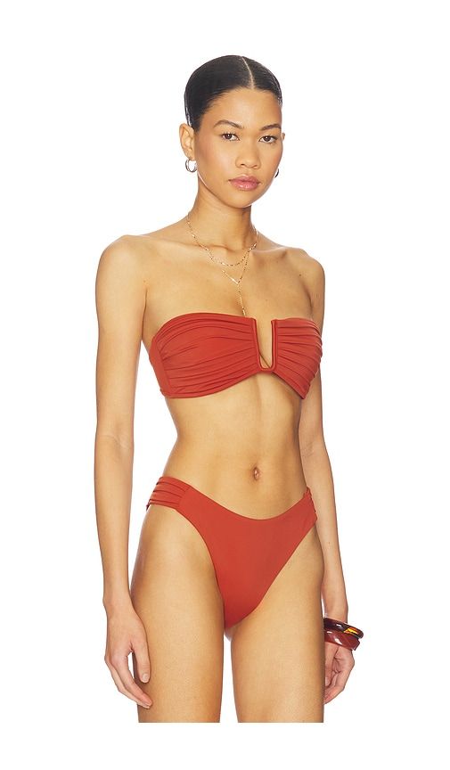 Isla Bikini Bikini Top in Burgundy. - size L (also in M, S, XS) - onia - Modalova
