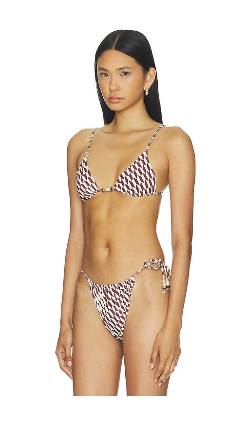 Jolie Bikini Top in Brown. - size L (also in M, S) - onia - Modalova