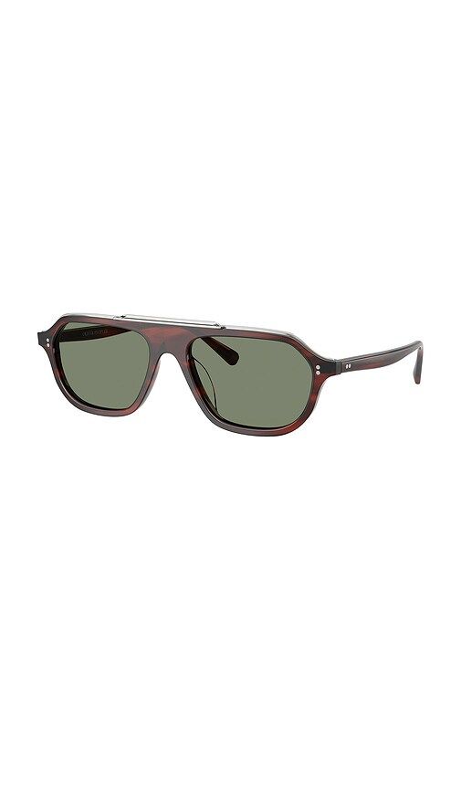 Estin Irregular Sunglasses in Brown - Oliver Peoples - Modalova