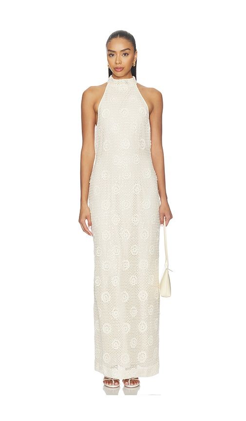 Collette Maxi Dress in Beige. - size L (also in M, S) - OW Collection - Modalova