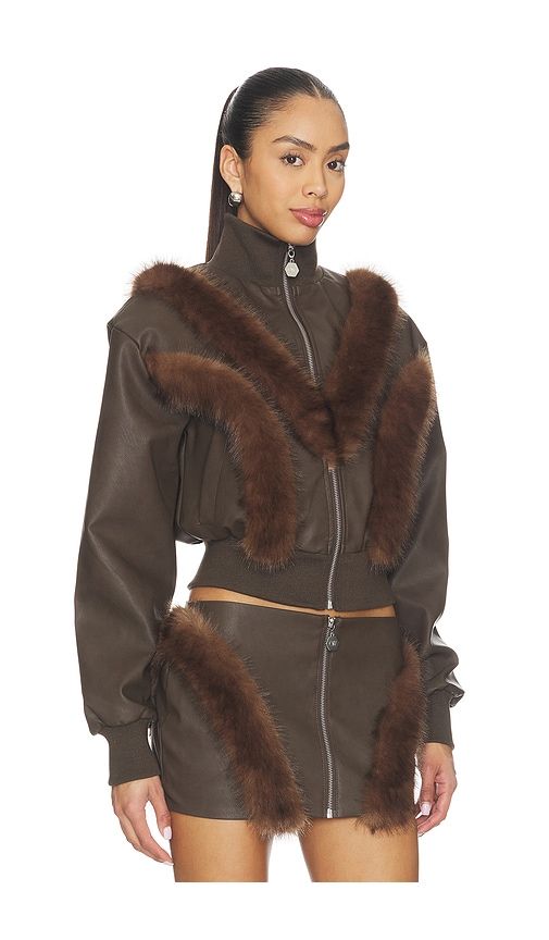 Bela Faux Fur Jacket in . - size S (also in XS) - OW Collection - Modalova