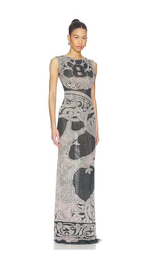 Mesh Maxi Gown in , Grey. - size L (also in S) - Ottolinger - Modalova
