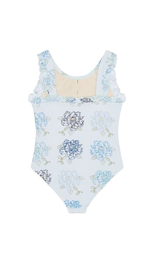 Girls Sylvie Bow Swimsuit in Blue. - size 2 (also in 3, 6) - Pink Chicken - Modalova
