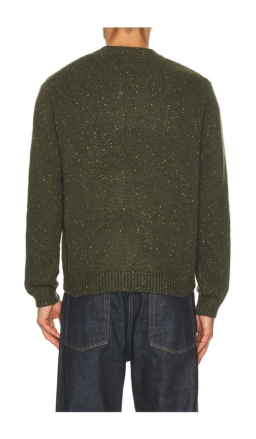 Rhodes Boxy Knitted Crew in Green. - size L (also in M, S, XL/1X) - Percival - Modalova