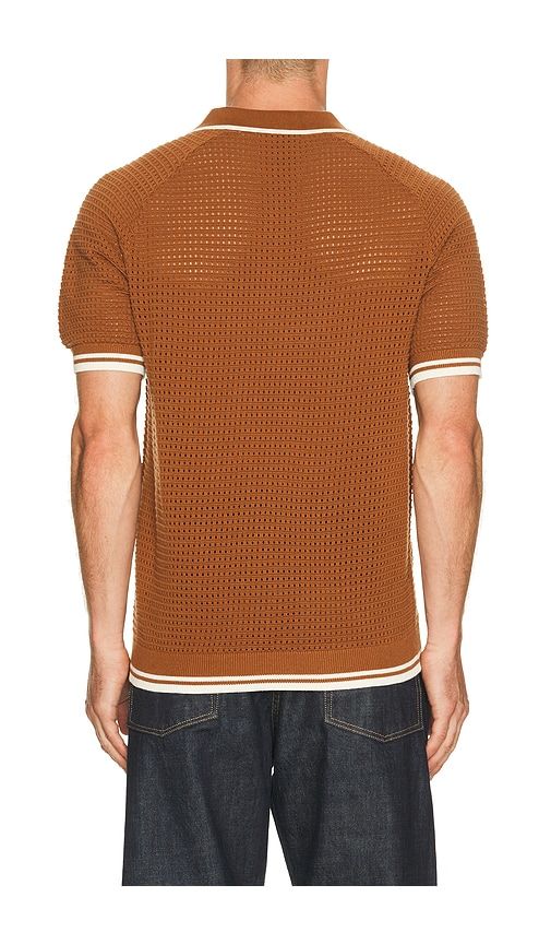 Casa Martini Knitted Tennis Polo in . - size L (also in M, S, XL/1X) - Percival - Modalova