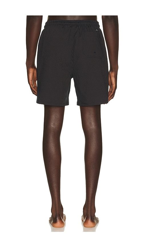 Rowan Seersucker Swim Shorts in Blue. - size 30 (also in 32, 36) - Percival - Modalova
