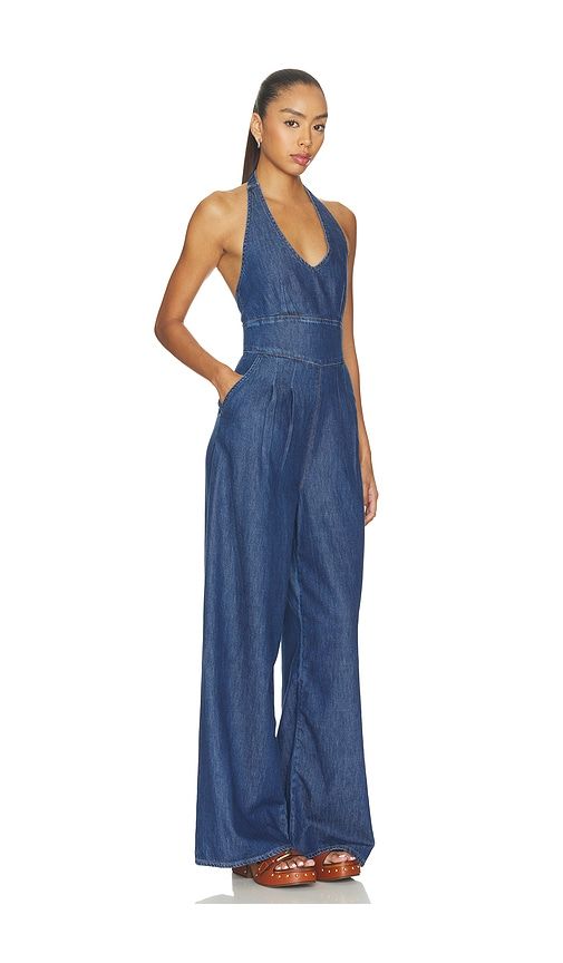 Marilyn Jumpsuit in Denim-Medium. - size 0 (also in 00, 2, 4, 6) - PAIGE - Modalova