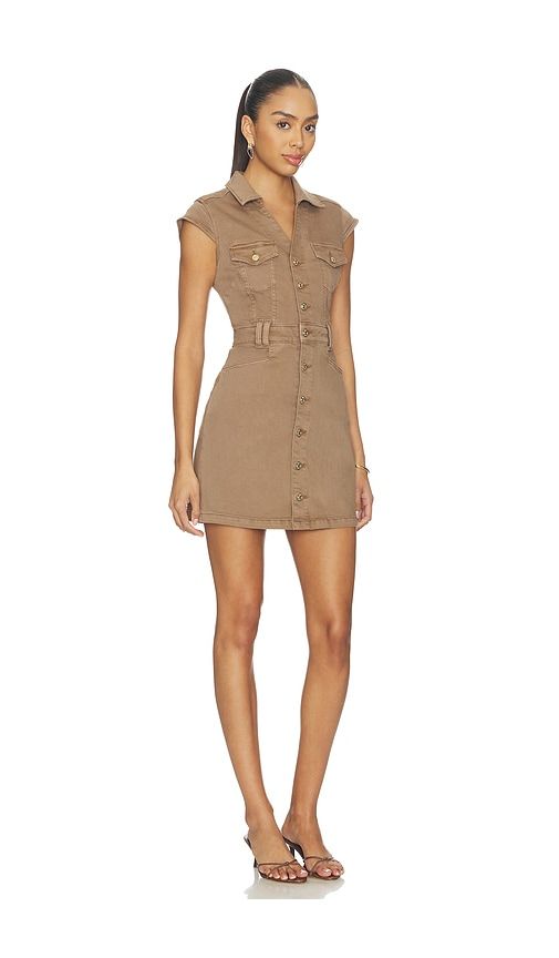 Jaxsyn Denim Dress in Brown. - size 0 (also in 12) - PAIGE - Modalova