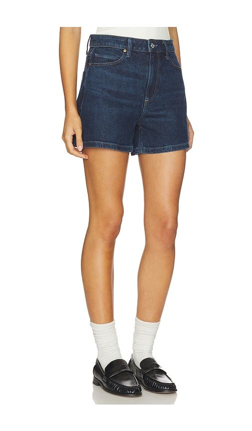 Dani Short Finished Hem Seamed Belt Loops Short in Blue. - size 24 (also in 25, 26, 31) - PAIGE - Modalova