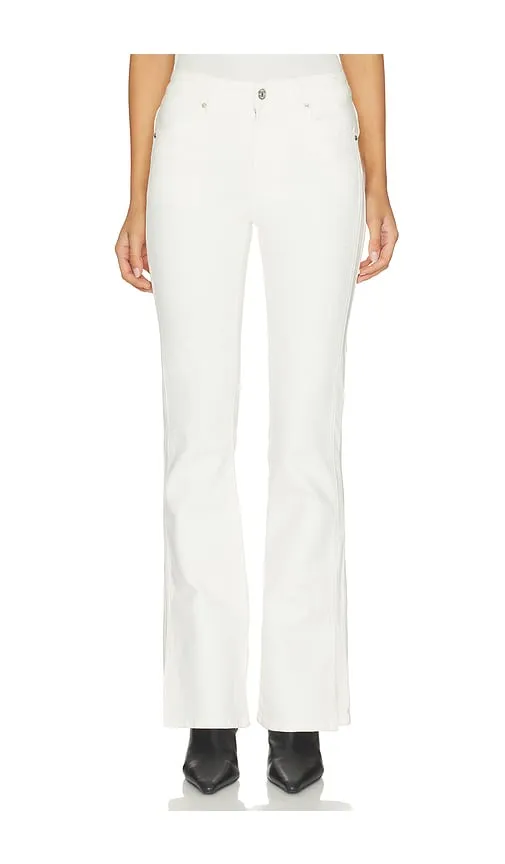 High Rise Laurel Canyon Forward Panel Vent Bootcut Jeans in White. - size 25 (also in 26, 28, 30, 32, 34) - PAIGE - Modalova