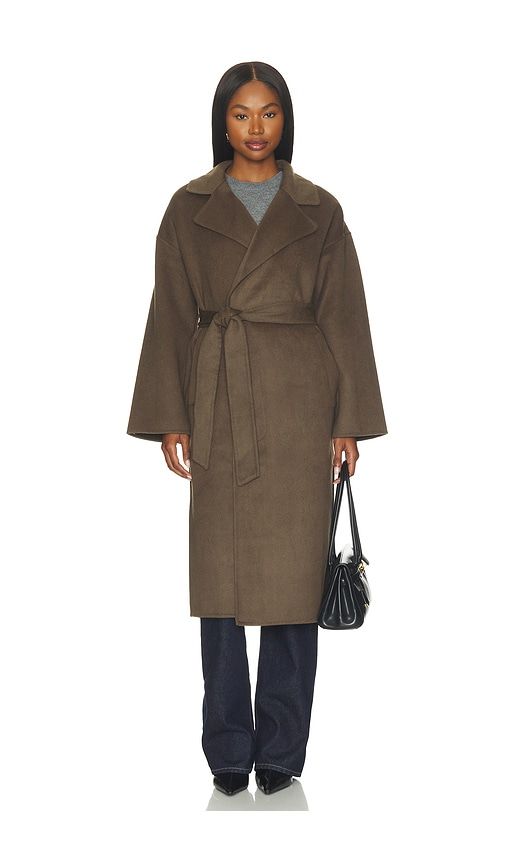 Long Connery Coat in Green. - size L (also in M, S, XL, XS) - PAIGE - Modalova