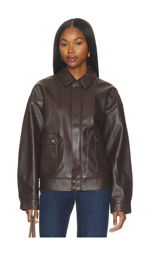 Ashland Jacket in Brown. - size L (also in M, S, XS) - PAIGE - Modalova