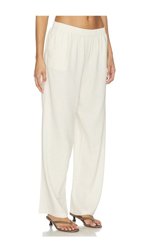 Jude Linen Pant in Cream. - size L (also in M, S, XL) - PAIGE - Modalova
