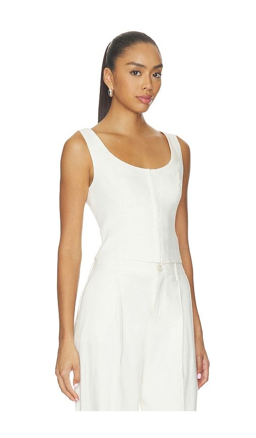Carra Top in Ivory. - size 00 (also in 12, 14, 4, 6, 8) - PAIGE - Modalova