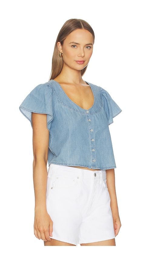Belle Top in Blue. - size M (also in S, XS) - PAIGE - Modalova