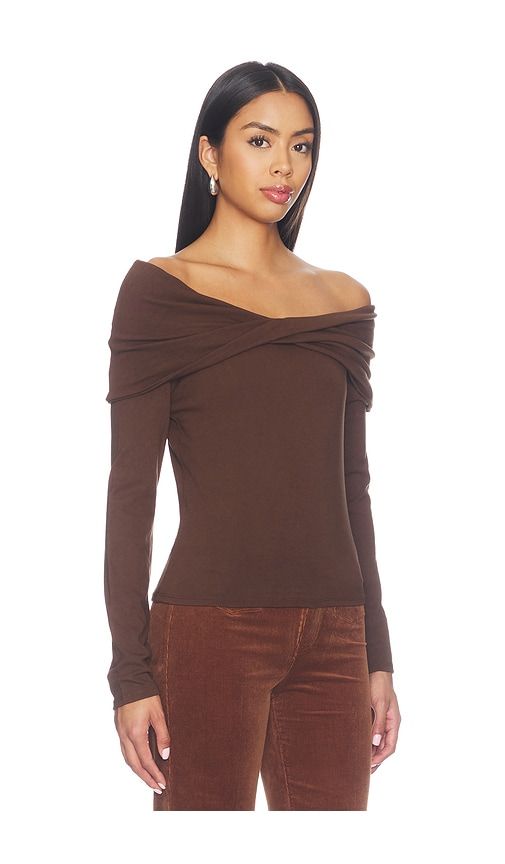 Aaliyah Top in Brown. - size XXS (also in S, M, L) - PAIGE - Modalova