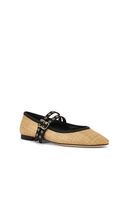 Jackson Mary Jane Flat in Neutral. - size 6 (also in 6.5, 7, 7.5, 8, 8.5, 9, 9.5) - PAIGE - Modalova