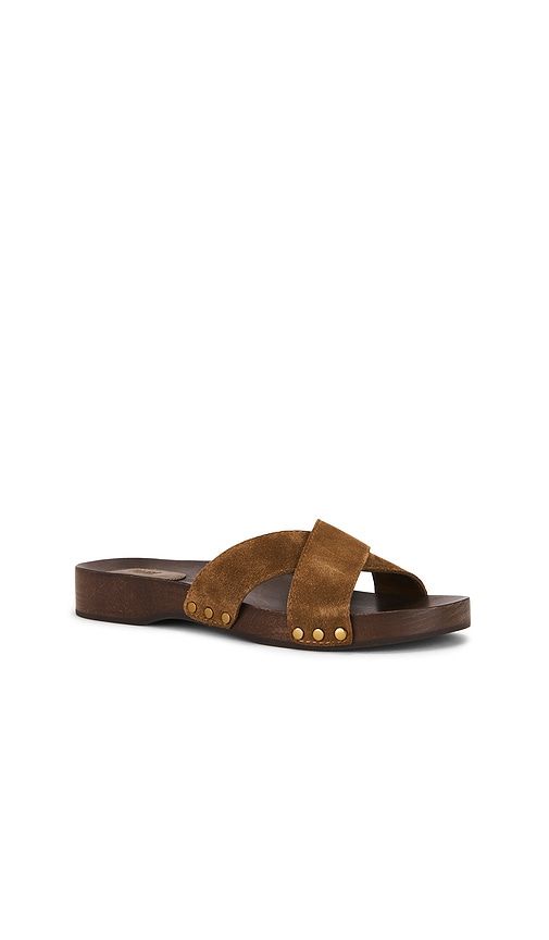 Inez Clog Sandal in Brown. - size 10 (also in 6, 6.5, 7, 7.5, 8, 8.5, 9, 9.5) - PAIGE - Modalova