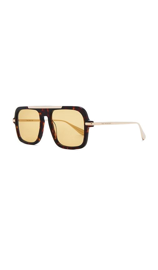 The Retro Sunglasses in Brown - Past Midnight - Modalova