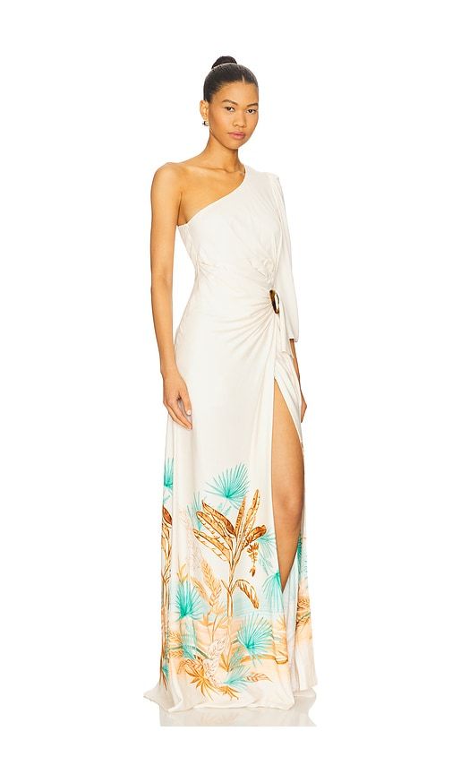 Bananeira Tropical One Shoulder Maxi Dress in . - size 0 (also in 2) - PatBO - Modalova