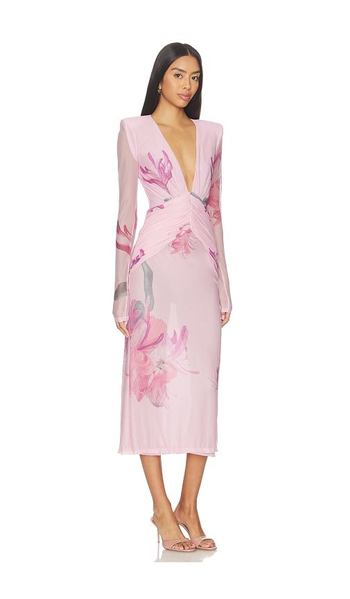 Honey Flower Tulle Midi Dress in . - size 2 (also in 4) - PatBO - Modalova