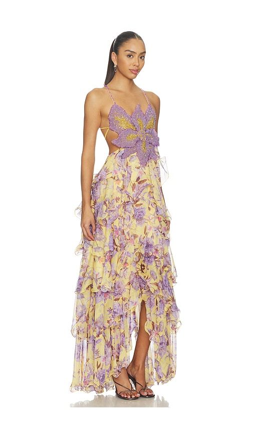 Peony Butterfly Maxi Dress in . - size 2 (also in 6) - PatBO - Modalova