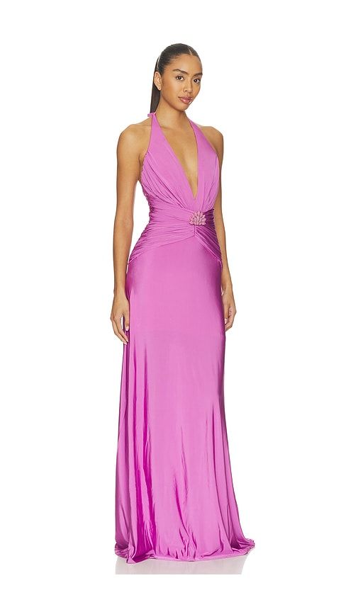 Gisele Jersey Back Slit Maxi Dress in . - size 10 (also in 2, 4, 8) - PatBO - Modalova