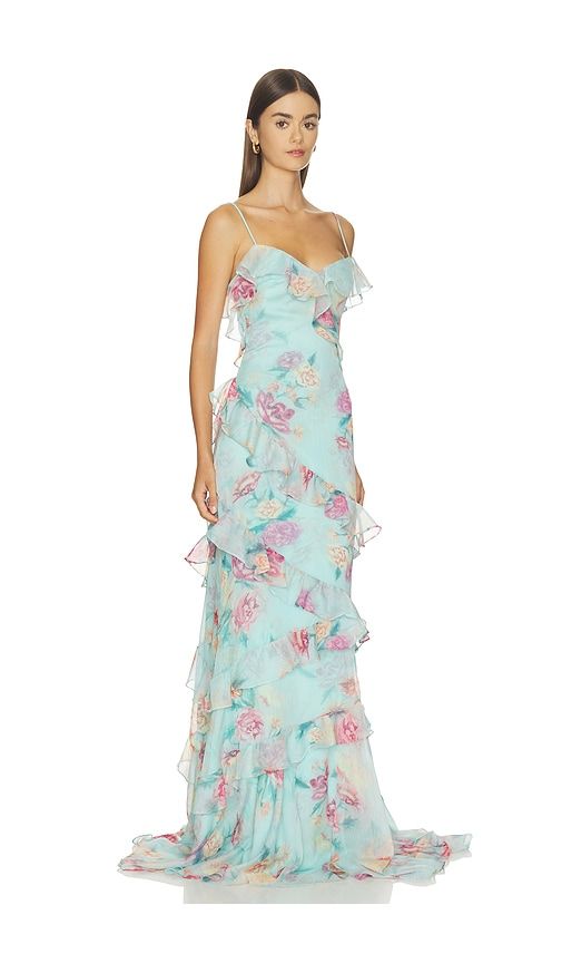 Flora Mist Long Dress in Baby . - size 2 (also in 4, 6, 8) - PatBO - Modalova