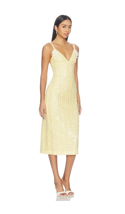 Lara Crochet Flowers Midi Dress in . - size 0 (also in 2, 4, 6, 8) - PatBO - Modalova