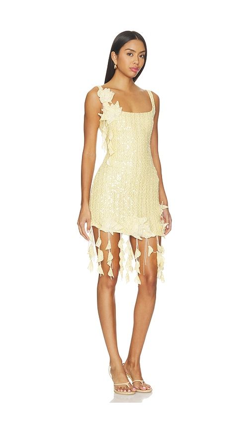 Lara Crochet Mini Dress in . - size 0 (also in 4, 6, 8) - PatBO - Modalova