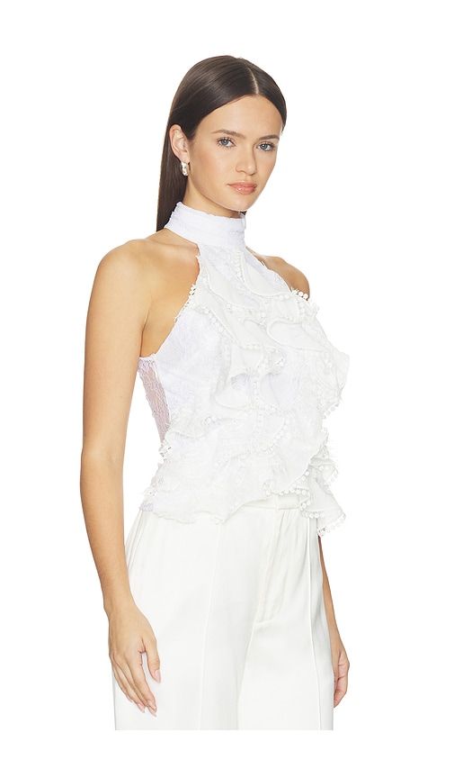 Bianca Lace Top in White. - size 0 (also in 2, 4, 6, 8) - PatBO - Modalova