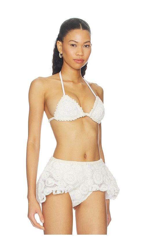 Gal Embroidery Bra Top in . - size 0 (also in 2, 4, 6) - PatBO - Modalova