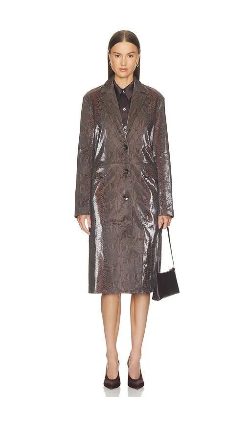 Classic Leather Jacket in Brown. - size L (also in M, S, XS) - Paris Georgia - Modalova
