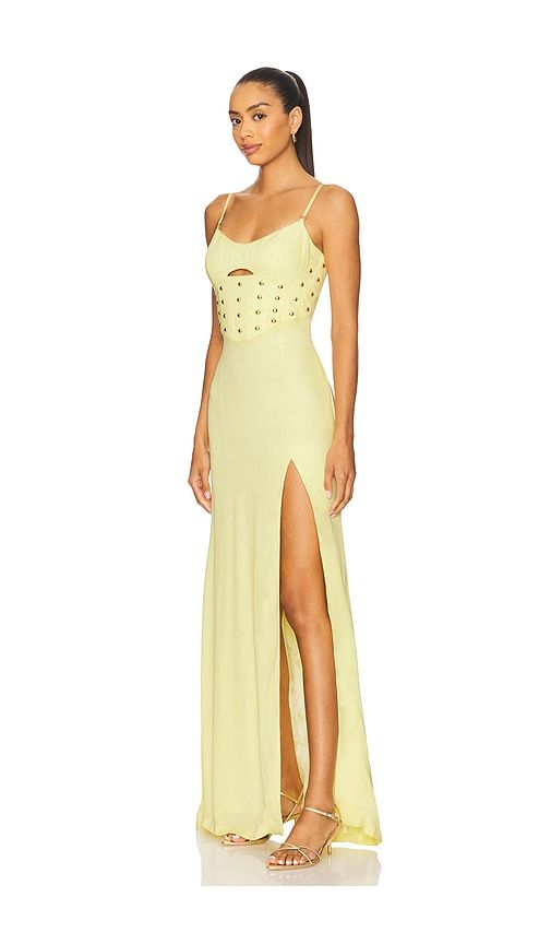 X REVOLVE Now I'm Your Daisy Gown in Lemon. - size L (also in S) - Papa Don't Preach - Modalova