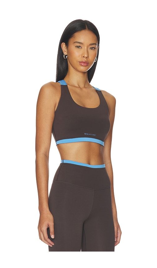 Highgate Sports Bra in Chocolate. - size M (also in S) - P.E Nation - Modalova