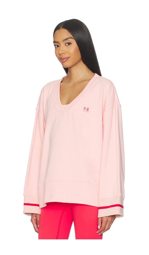 Courtside V Neck Sweater in Pink. - size S (also in XS) - P.E Nation - Modalova